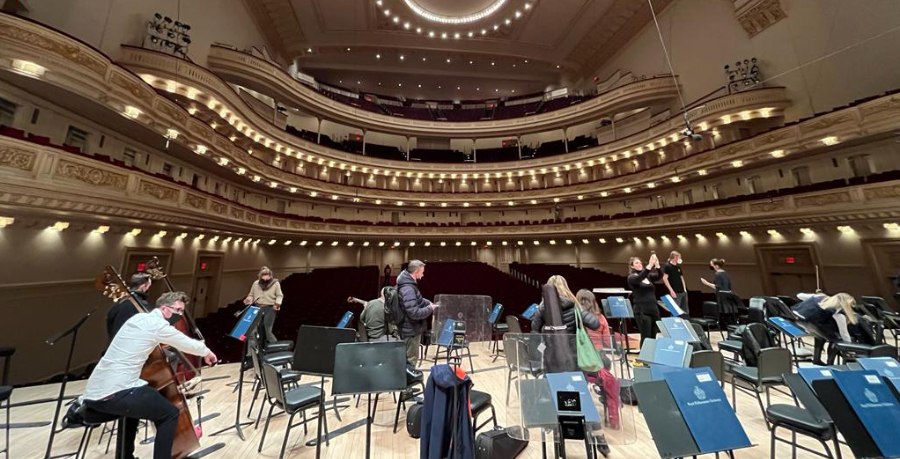 Carnegie Hall rehearsal Josh Cirtina