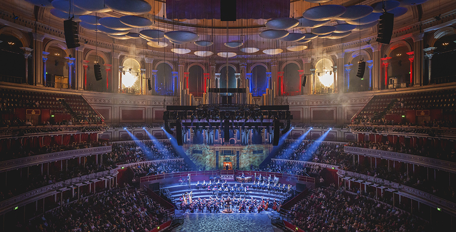 An image of the Royal Philharmonic Orchestra at the Royal Albert Hall