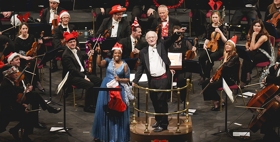 An image of John Rutter and Nadine Benjamin