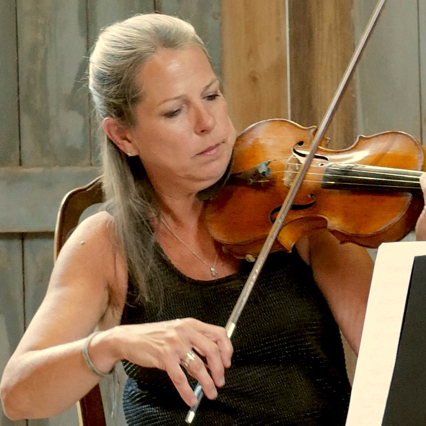 Janice Graham playing the violin